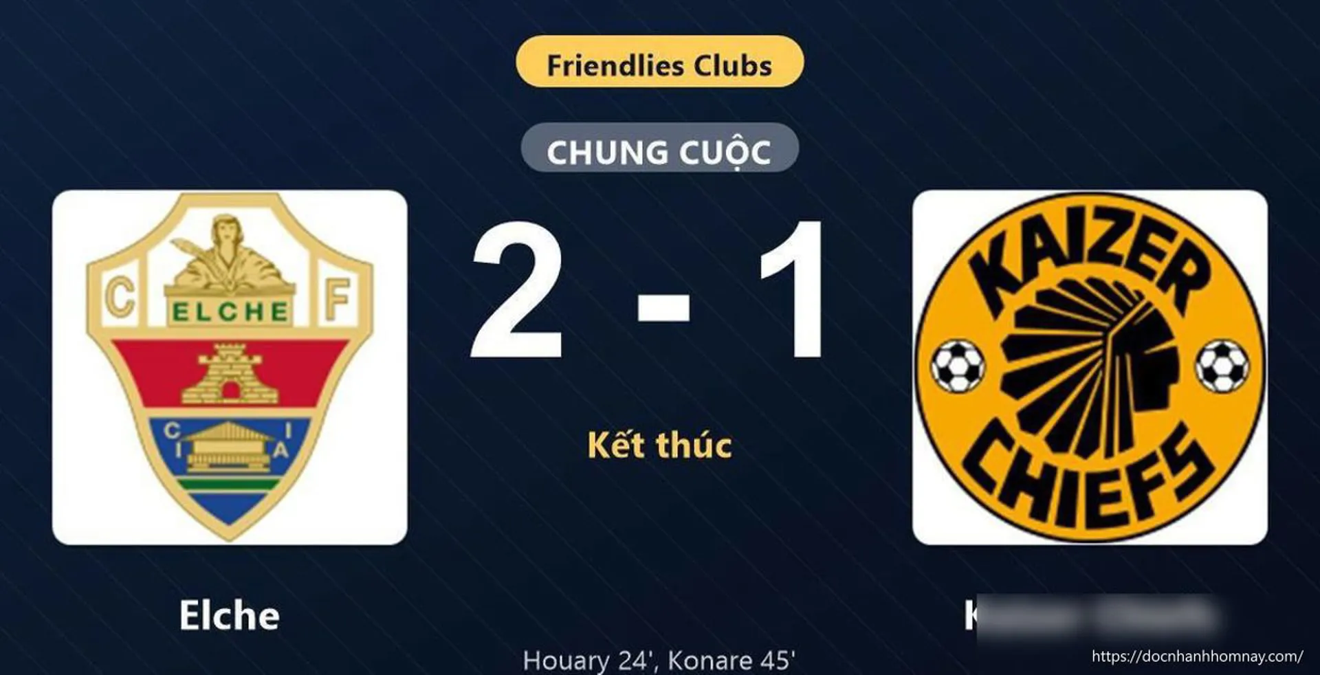 Elche giành 3 điểm nhờ cú đúp bàn thắng trong hiệp một