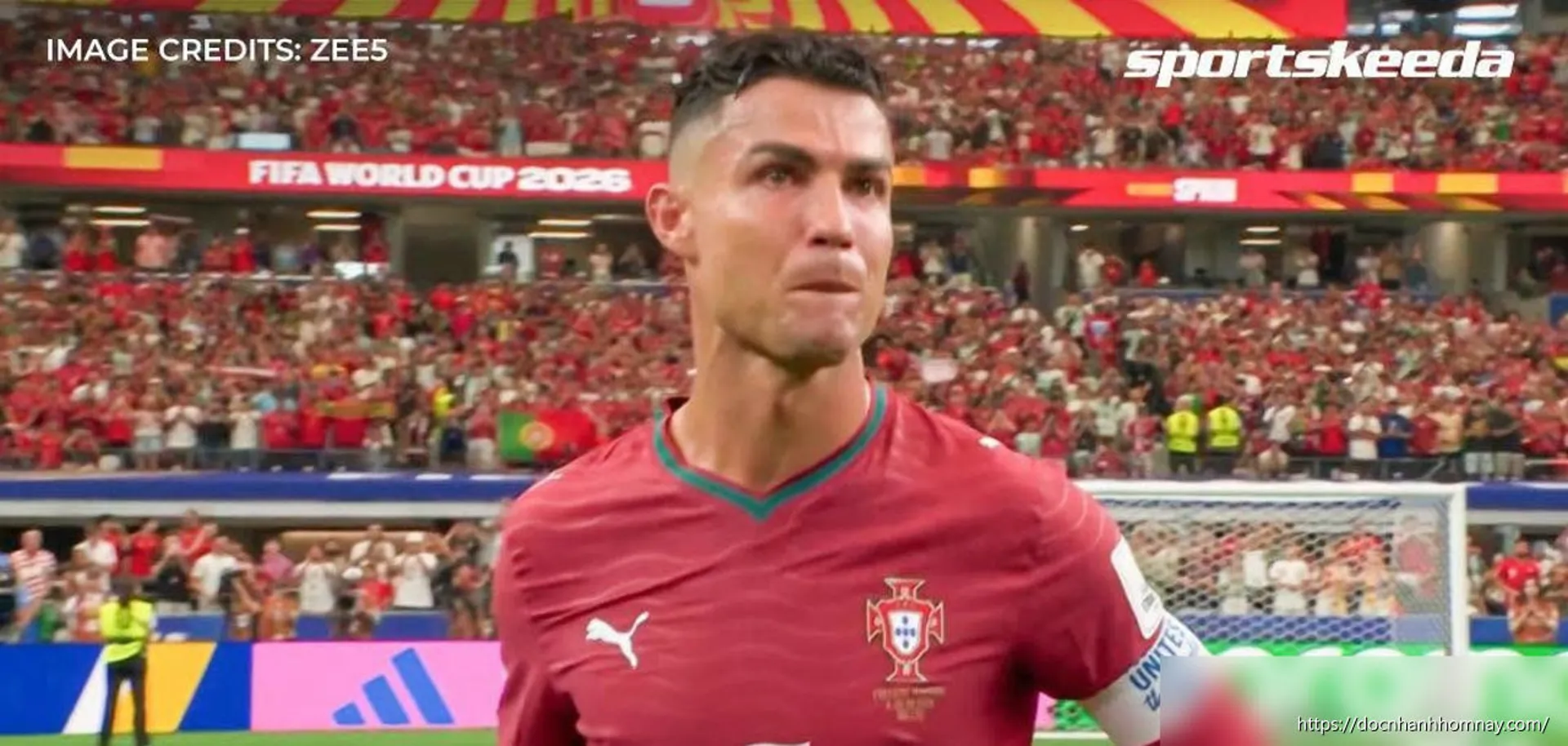 Ronaldo khóc đỏ mắt sau khi dừng bước ở World Cup 2026