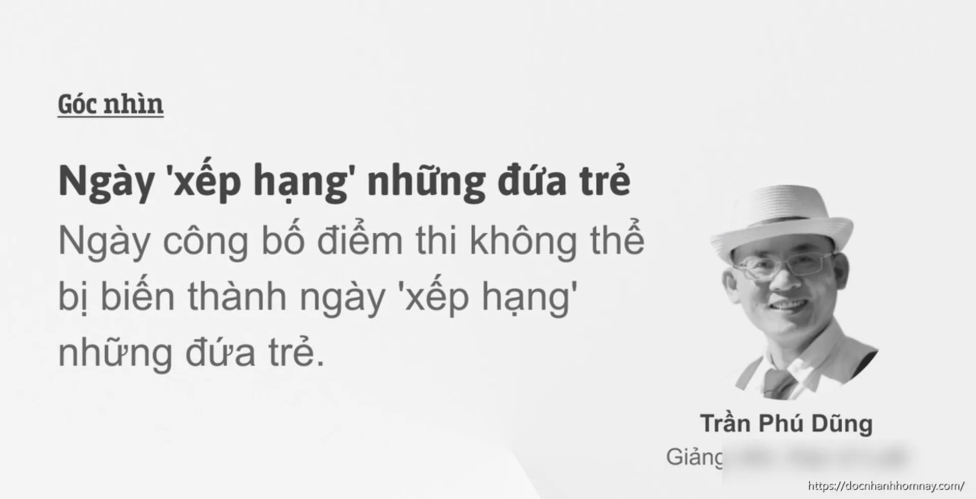 Sau điểm thi là so bì
