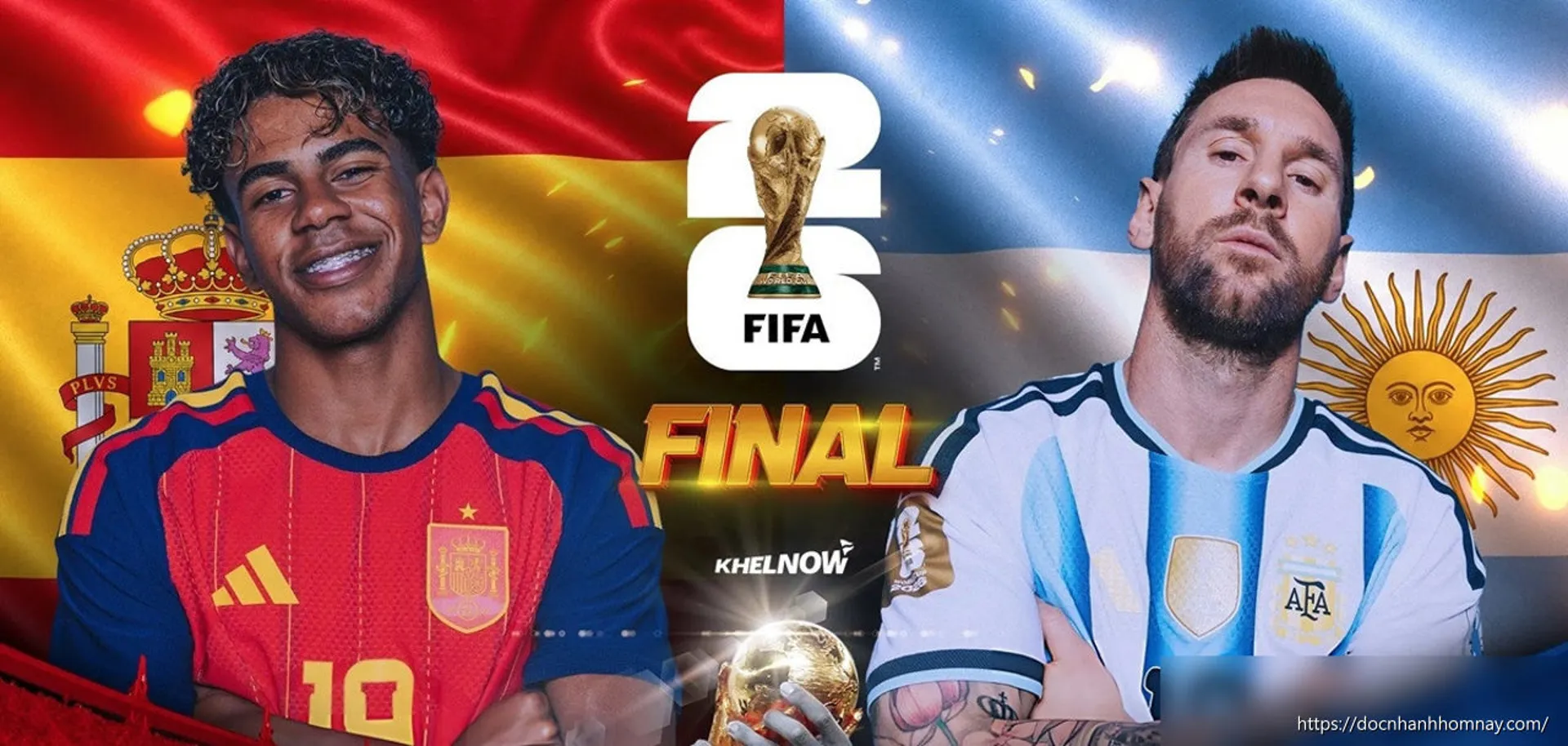 Dự đoán chung kết World Cup 2026: Hơn 80% chuyên gia tin Tây Ban Nha đánh bại Argentina, Messi một lần nữa khiến số đông sai?