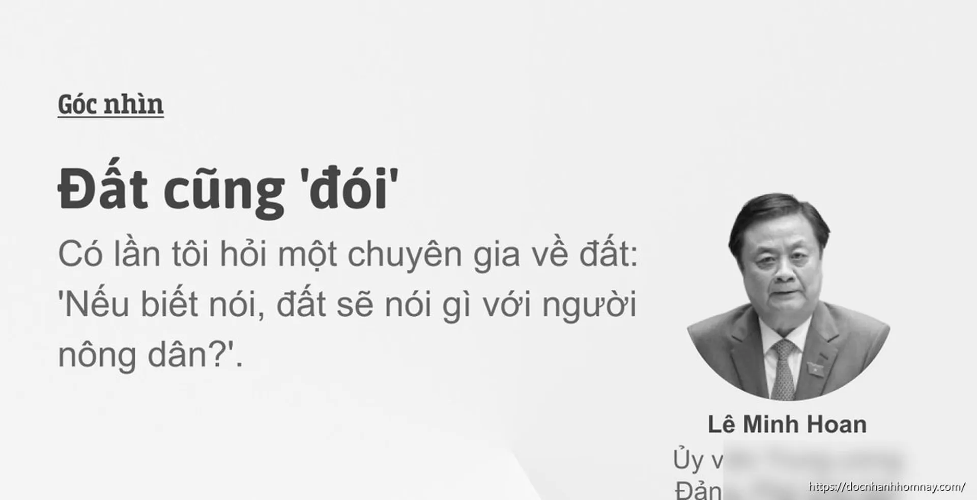 Đất cũng 'đói'